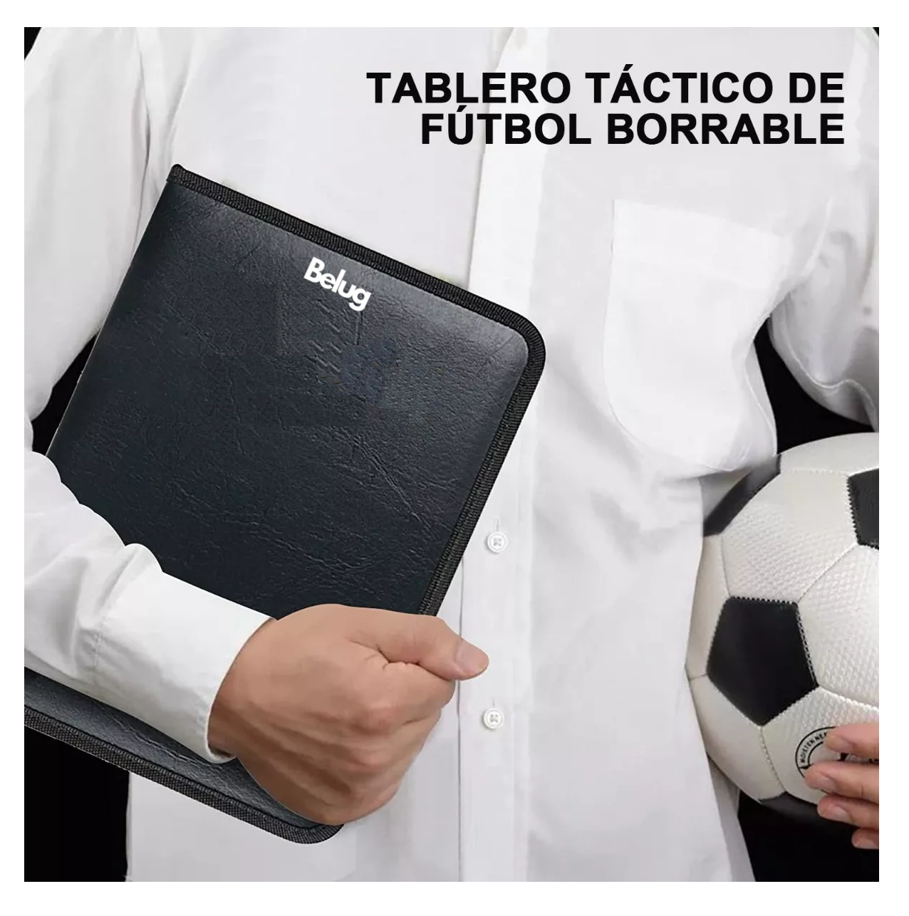 Foto 4 pulgar | Tablas Tácticas De Soccer Imantada Con Marcador Y Fichas, Belug Verde/negro