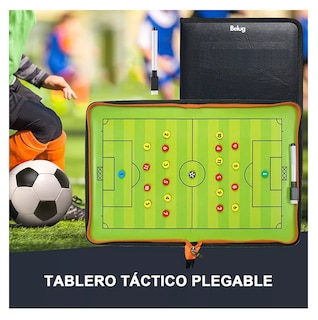 Foto 5 | Tablas Tácticas De Soccer Imantada Con Marcador Y Fichas, Belug Verde/negro