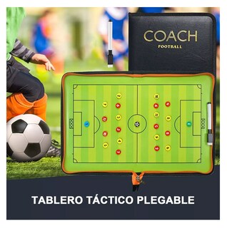 Foto 4 | Tablas Tácticas De Soccer Lab.g Imantada Con Marcador Y Fichas, Verde/negro