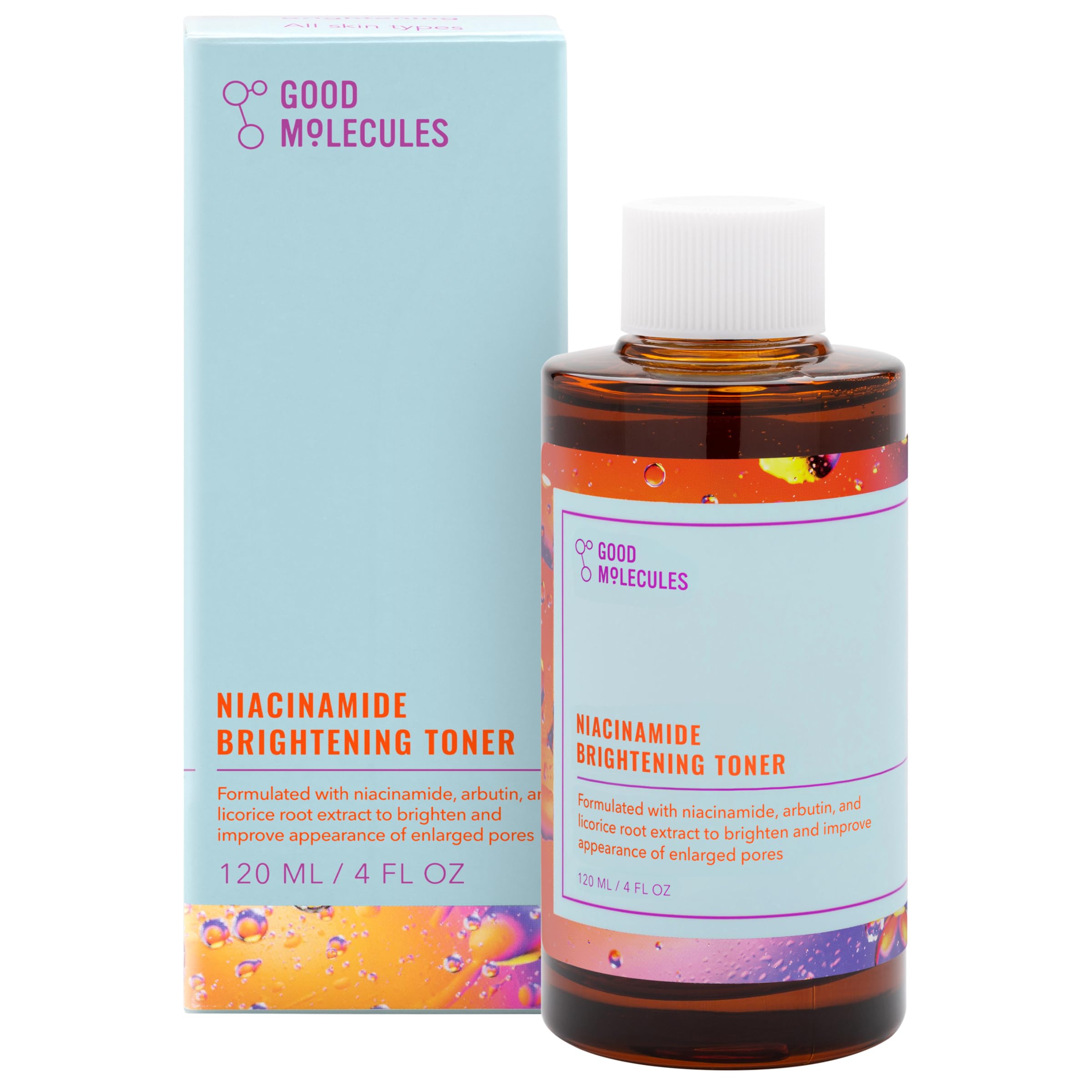 Tónico Facial Good Molecules, Niacinamida, Iluminador, 120 Ml - Venta Internacional.