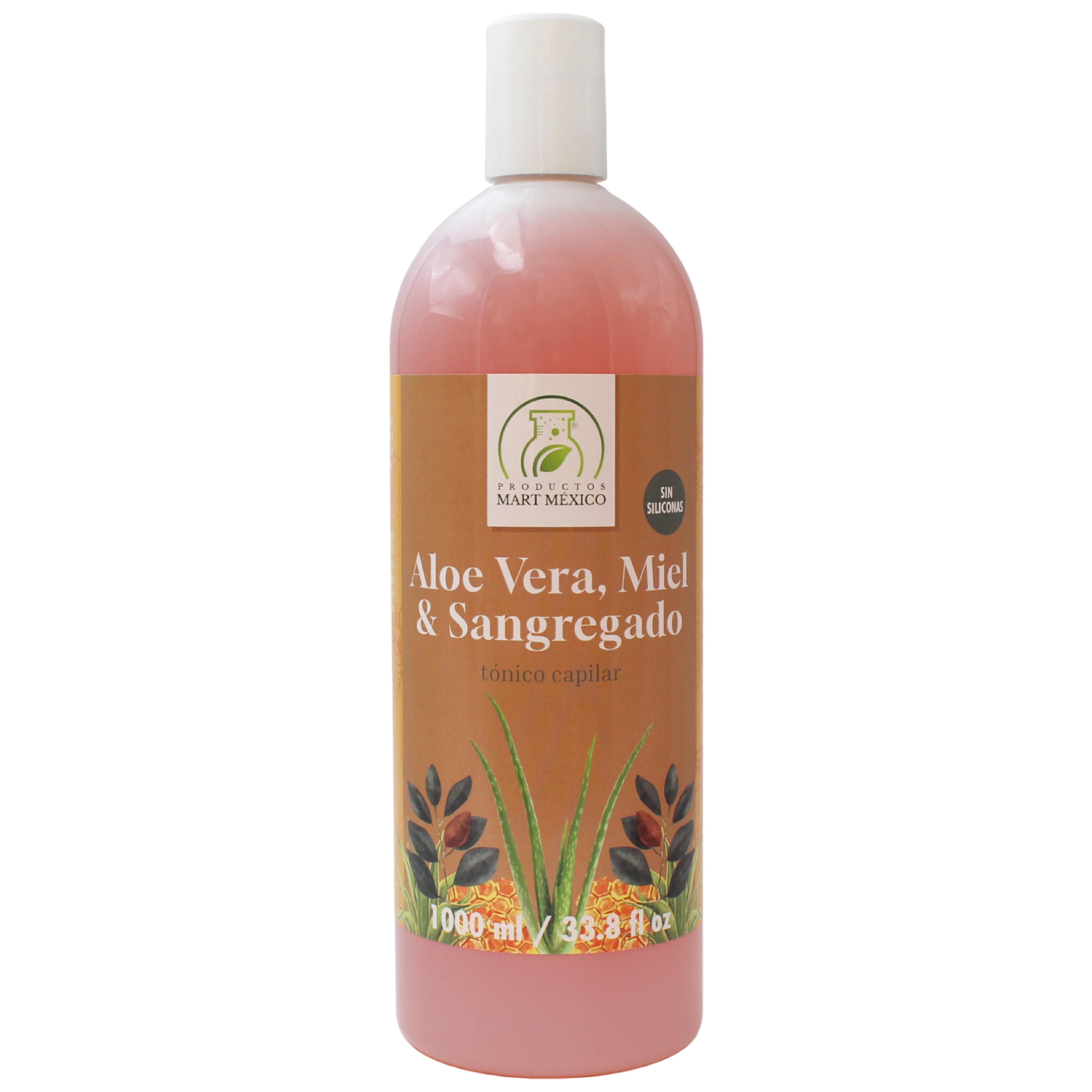 Tónico Capilar De Sangregado, Aloe Vera & Miel Antibacterial
Productos Mart 1 Litro