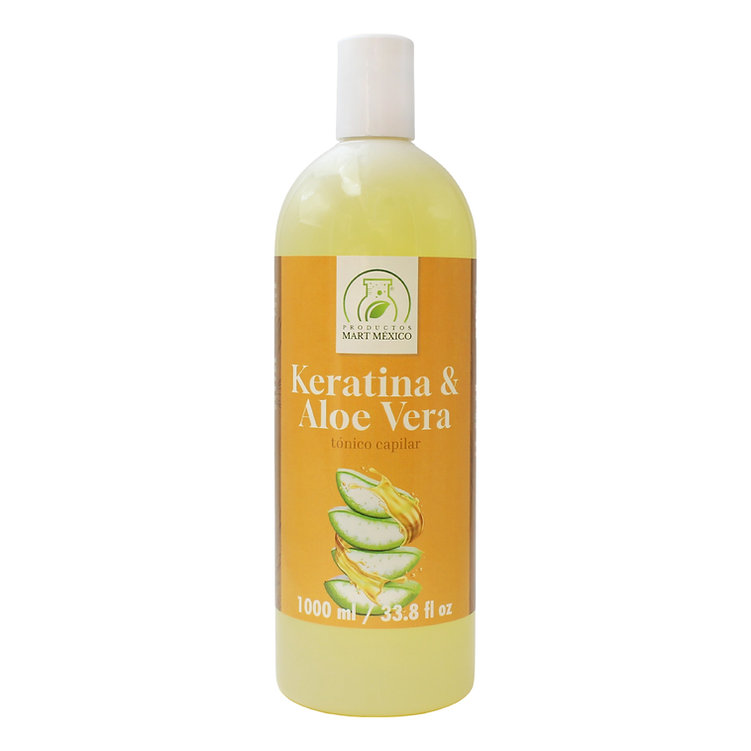 Tónico Capilar Keratina Y Aloe Vera Calmante - Elasticidad 
Productos Mart 1 Litro