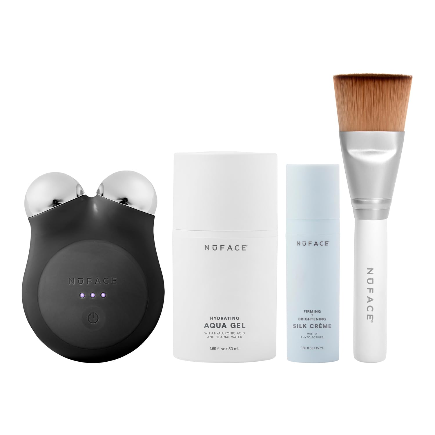 Dispositivo Facial Nuface Mini+ Microcurrent Con Gel Y Crema De Seda - Venta Internacional.