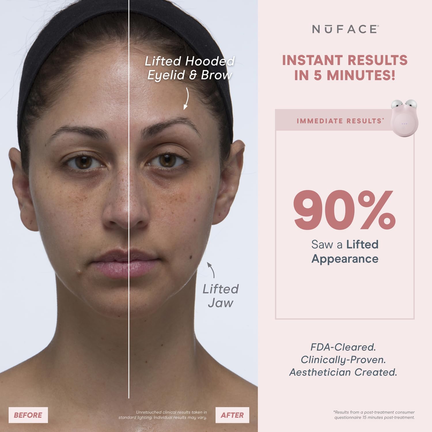 Foto 3 pulgar | Dispositivo Facial Nuface Mini+ Microcurrent Con Gel Y Crema De Seda - Venta Internacional.