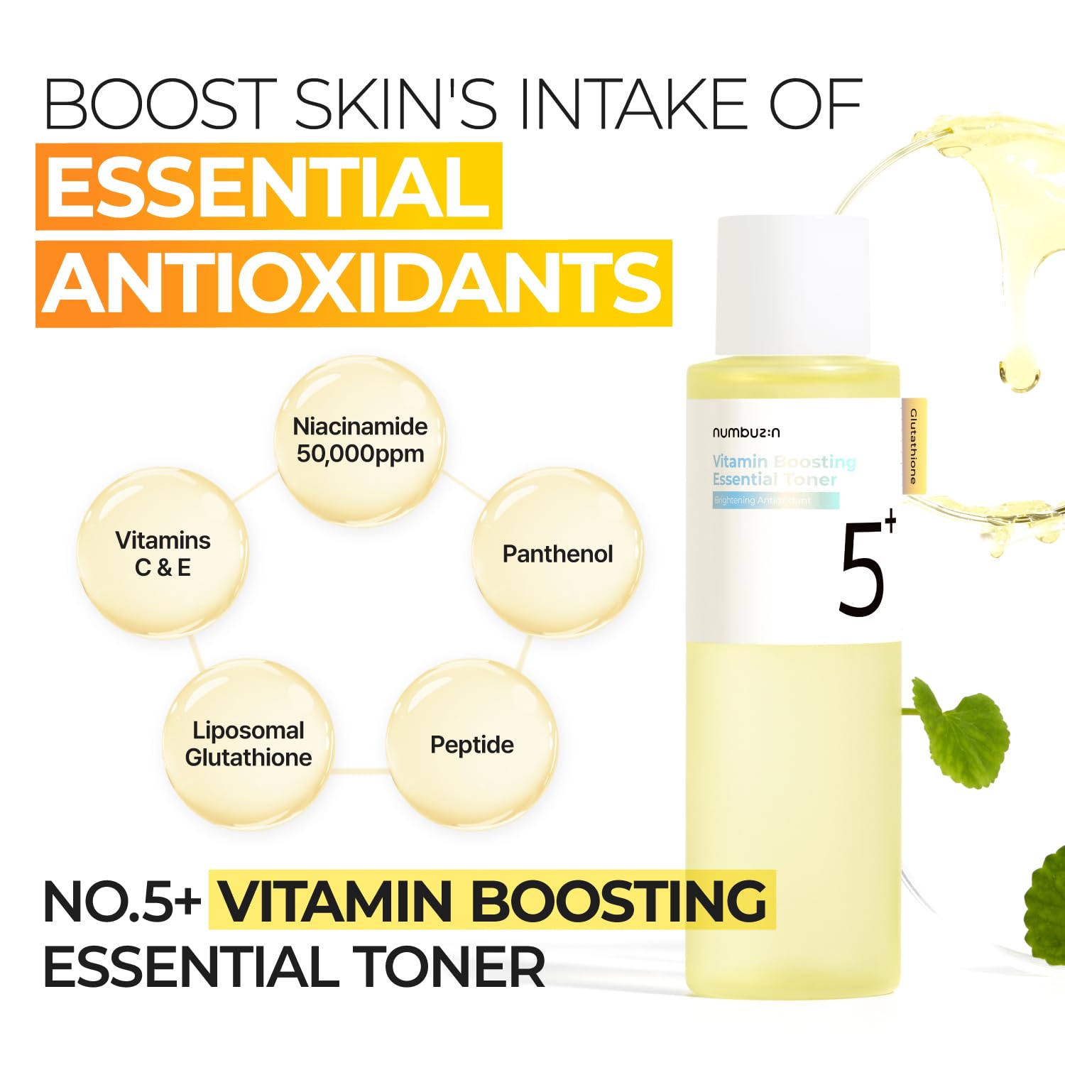 Foto 3 pulgar | Tónico Numbuzin No.5+ Vitamin Boosting Essential, 100 Ml, Vegano - Venta Internacional.