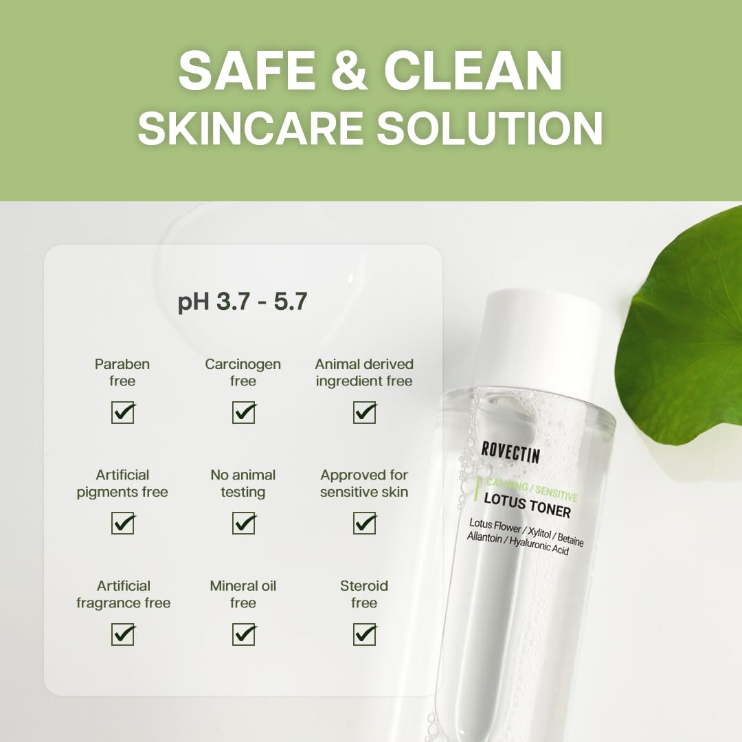 Foto 5 | Tónico Rovectin Calmante Lotus Water Ph4.7 200 Ml Vegan K-beauty - Venta Internacional.