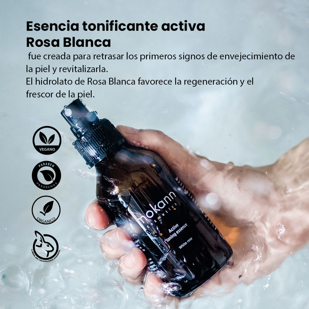 Foto 4 | Esencia Facial Mokann Menta Y Aloe Para Piel Calmada100ml