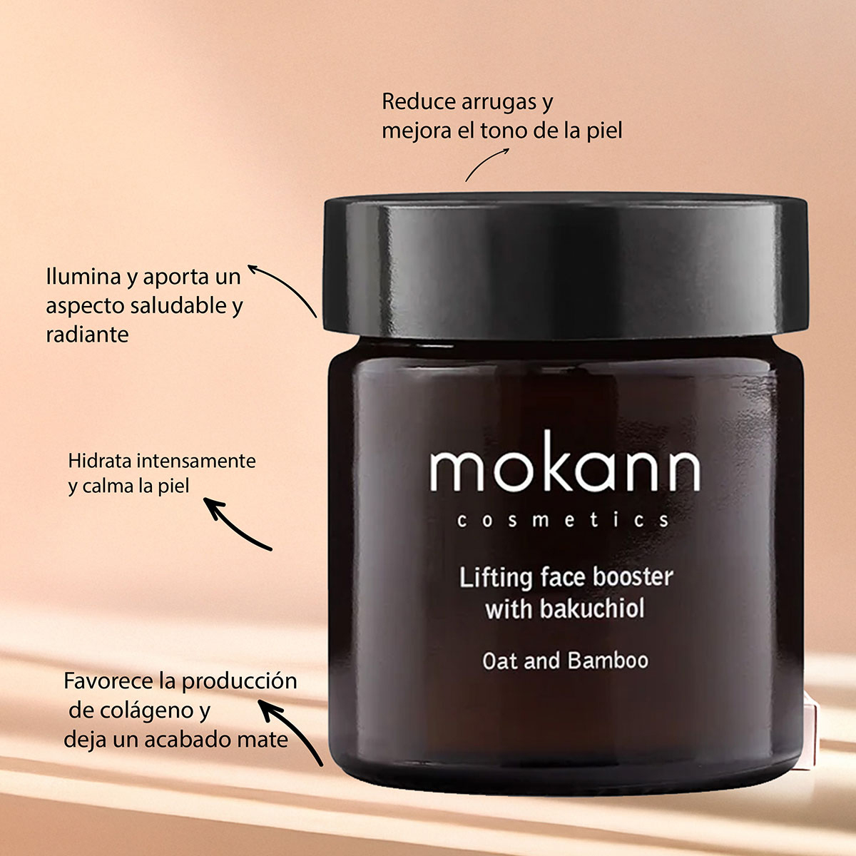 Foto 2 | Potenciador Facial Mokann Bakuchiol Efecto Reafirmante 30ml