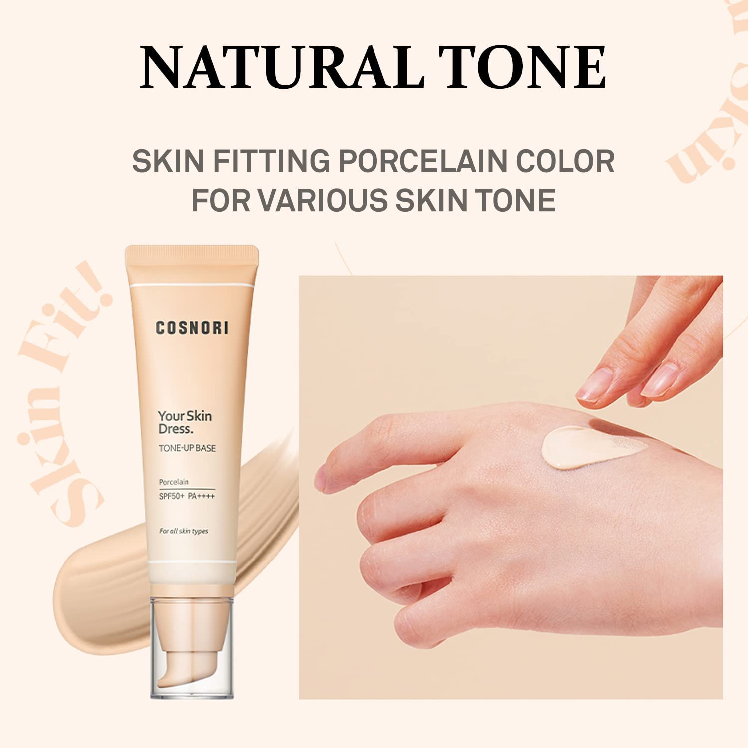 Foto 5 pulgar | Vestido Tone-up Base Cosnori Your Skin Con Niacinamida, 50 Ml - Venta Internacional.