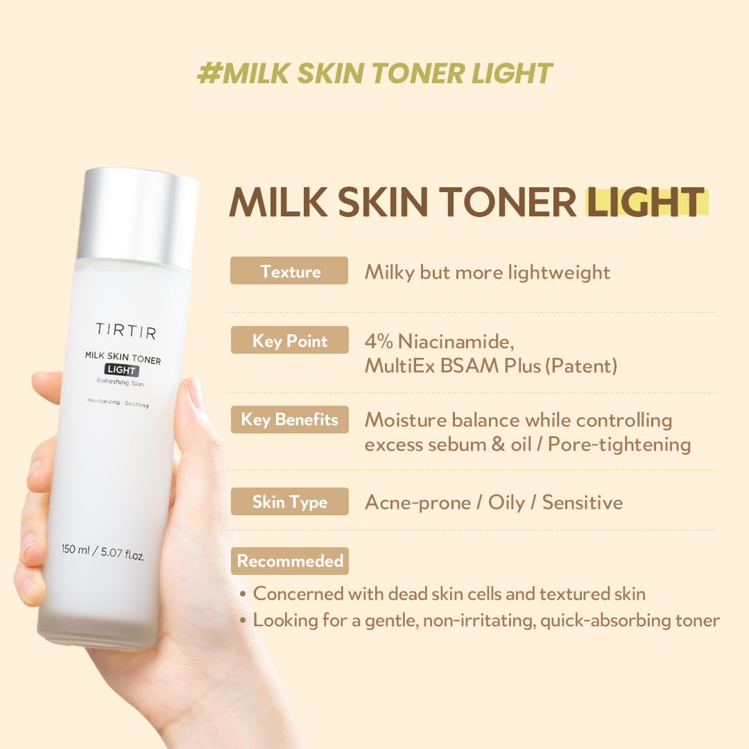 Foto 7 | Tónico Tirtir Milk Skin Light 150 Ml Con 4% De Niacinamida Vegano - Venta Internacional.