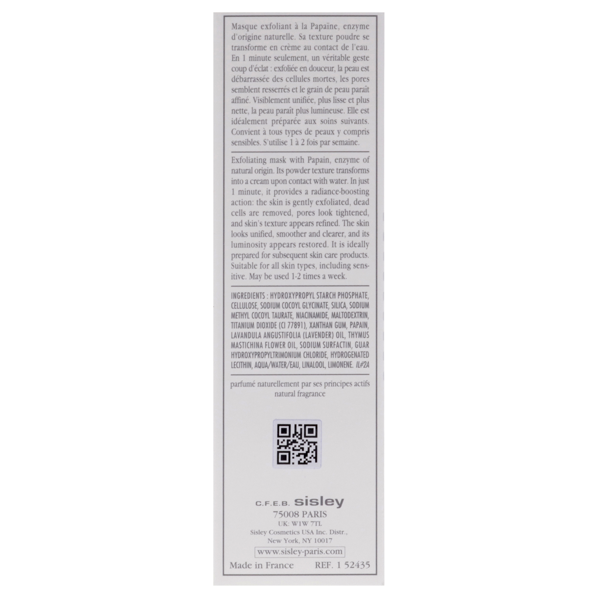 Foto 7 | Mascarilla Enzimática Exfoliante Sisley Para Unisex, 40 Ml - Venta Internacional.