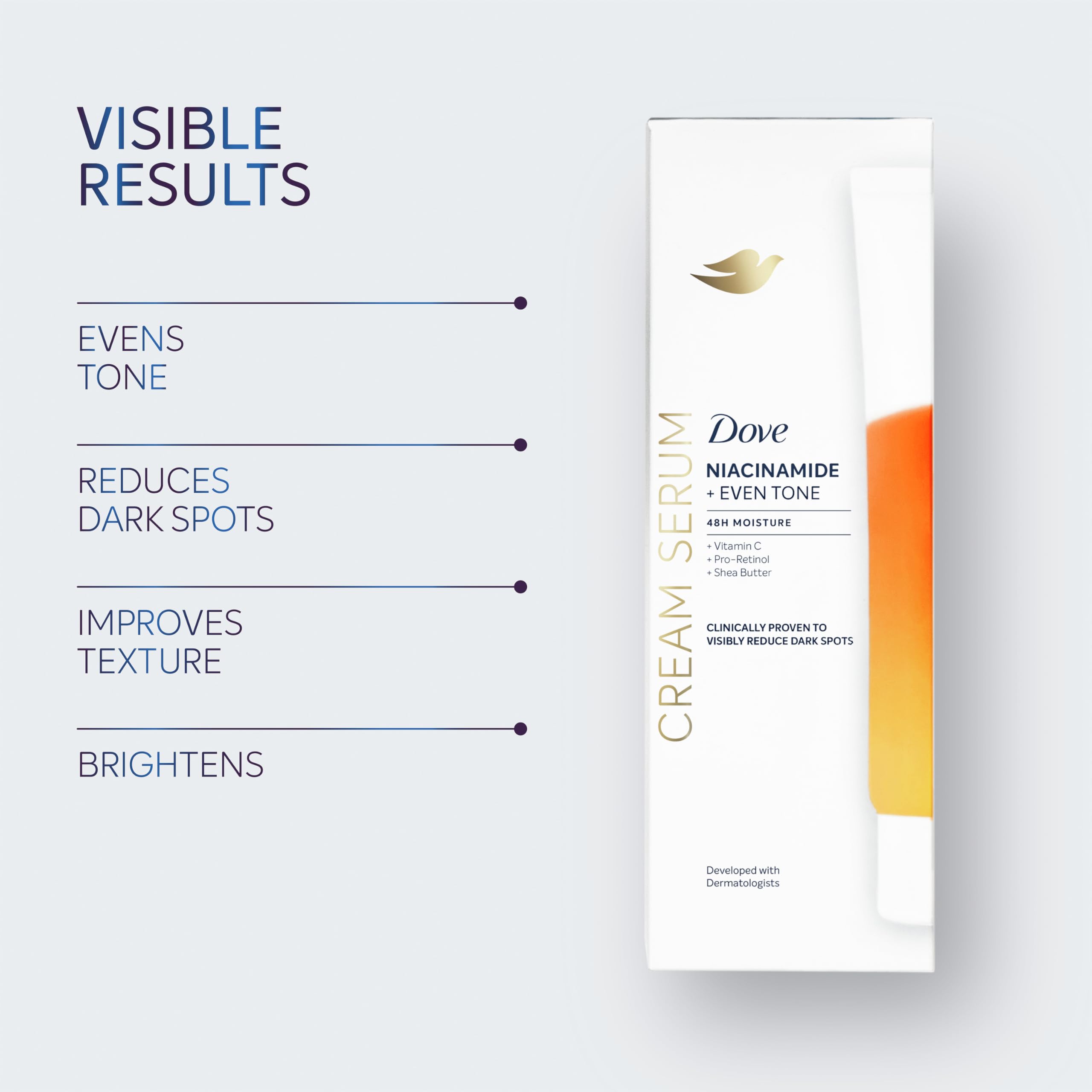 Foto 6 pulgar | Sérum En Crema Dove Niacinamide + Even Tone 240 Ml Con Vitamina C - Venta Internacional.