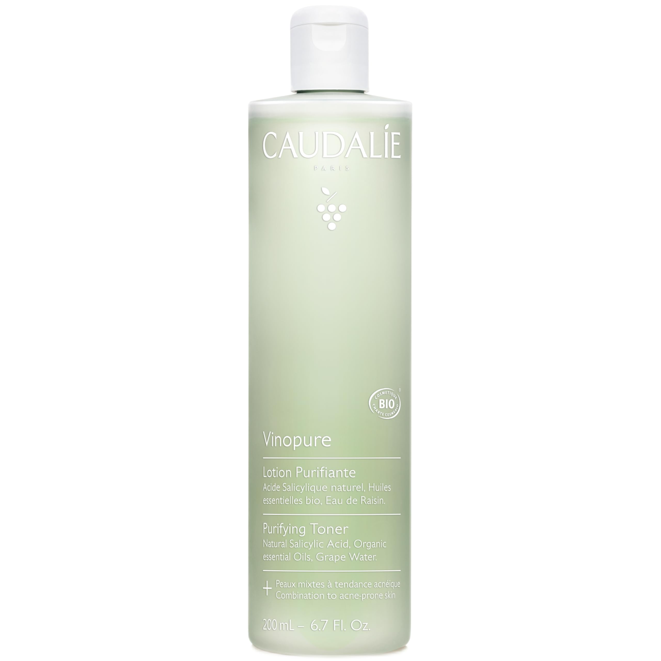 Foto 1 | Tónico Caudalie Vinopure, Ácido Salicílico Natural, 200 Ml, Poro - Venta Internacional.