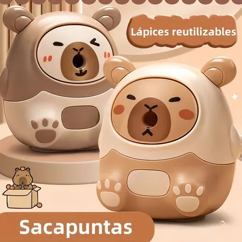 Foto 4 pulgar | Lindo Xtellar Sacapuntas Para Niños Con Forma De Capibara