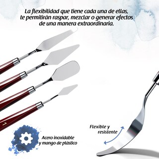 Foto 4 | Set de 5 Espátulas para Pintar de Arterox
