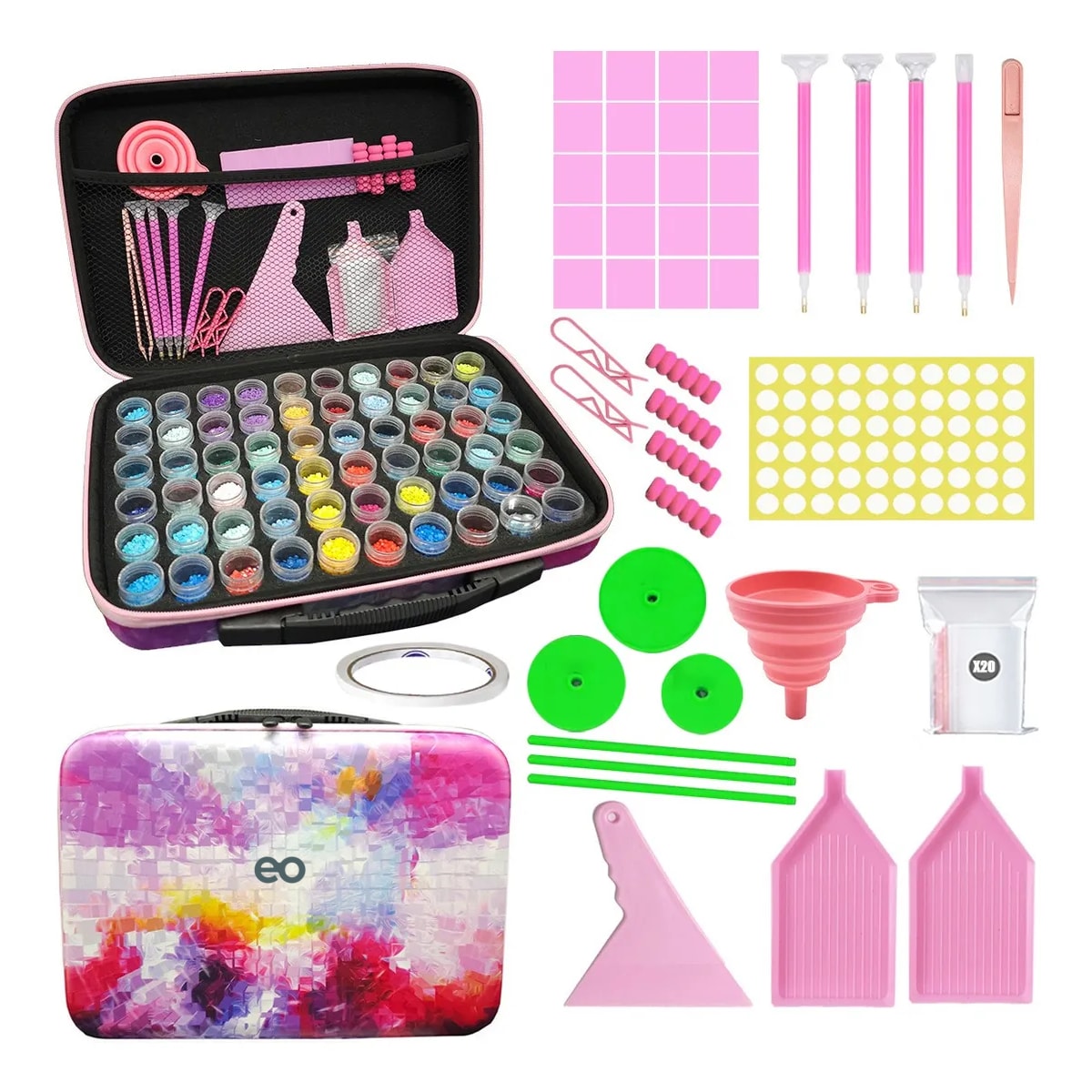121 Pcs Kit De Herramientas Para Cuadro De Pintura Diamantes Eo Safe Imports Esi-19795 Multicolor $959