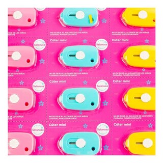 Foto 3 | Minicúter Plástico Selanusa con Acero Multicolor 18 Piezas