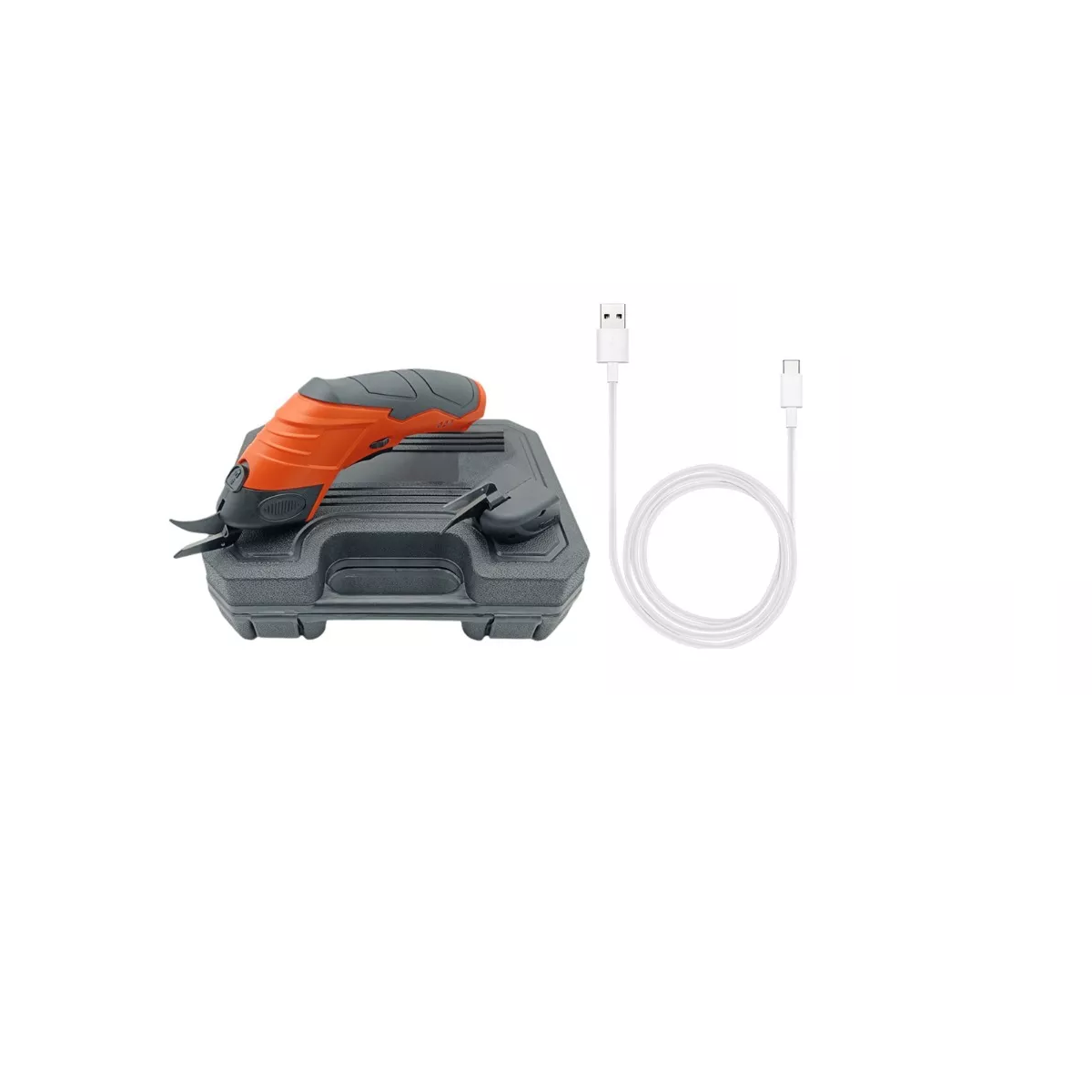 Foto 2 pulgar | Tijera Eléctrica Cortador de Tela Eo Safe Imports ESI-9694 Naranja Recargable