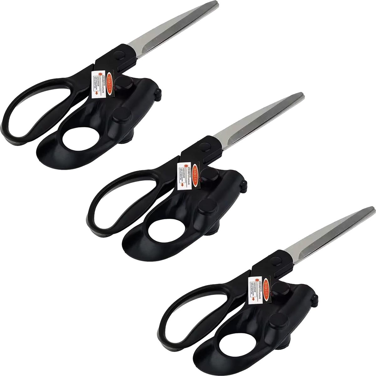 Tijeras De Corte Profesional Ventdepot Mxcdv-003 3 Piezas Negro