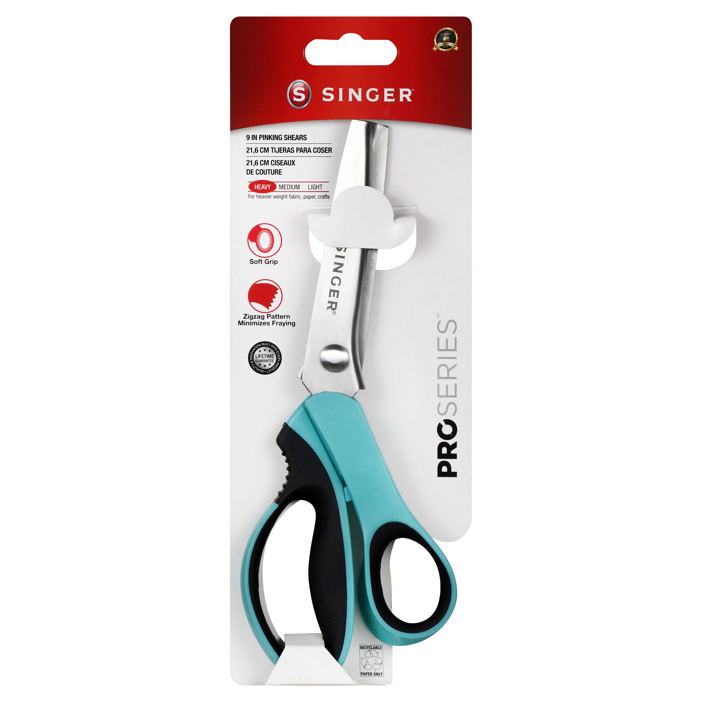 Tijeras Pinking Singer Proseries 9 De Acero Inoxidable De Alta Resistencia - Venta Internacional.