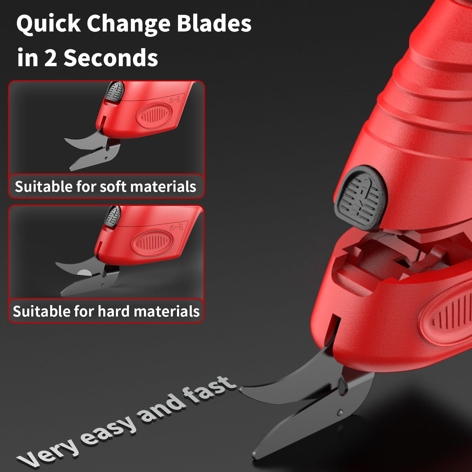 Foto 4 pulgar | Tijeras Eléctricas Inalámbricas Nanwei Recargables de 4,2 V Roja - Venta Internacional