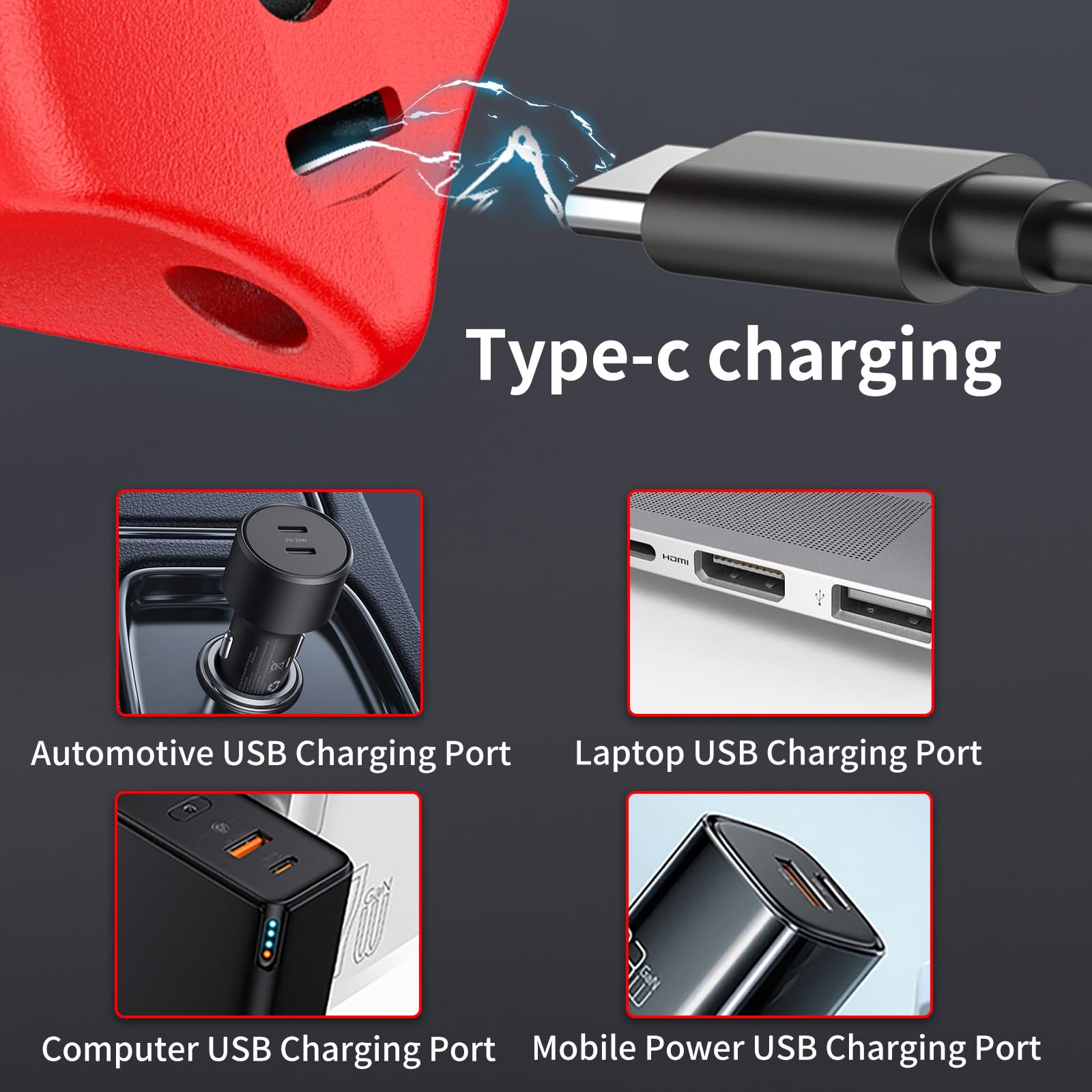 Foto 6 pulgar | Tijeras Eléctricas Inalámbricas Nanwei Recargables de 4,2 V Roja - Venta Internacional