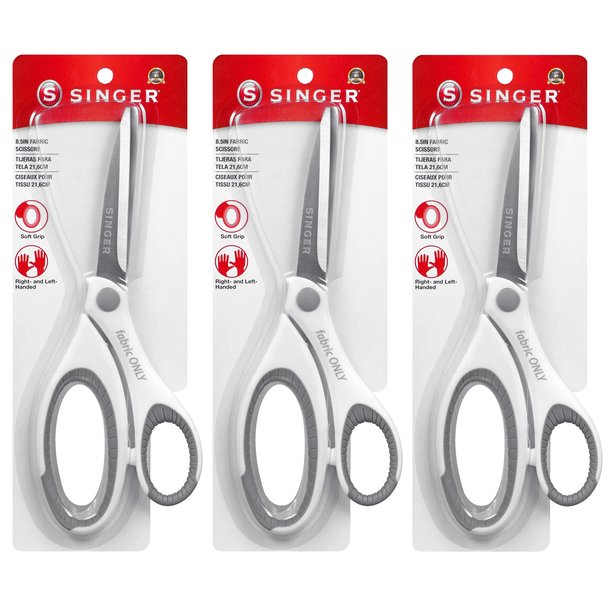 Foto 2 pulgar | Tela De Costura Scissors Singer De 8.5 Pulgadas Con Comfort Grips 3 Set - Venta Internacional.