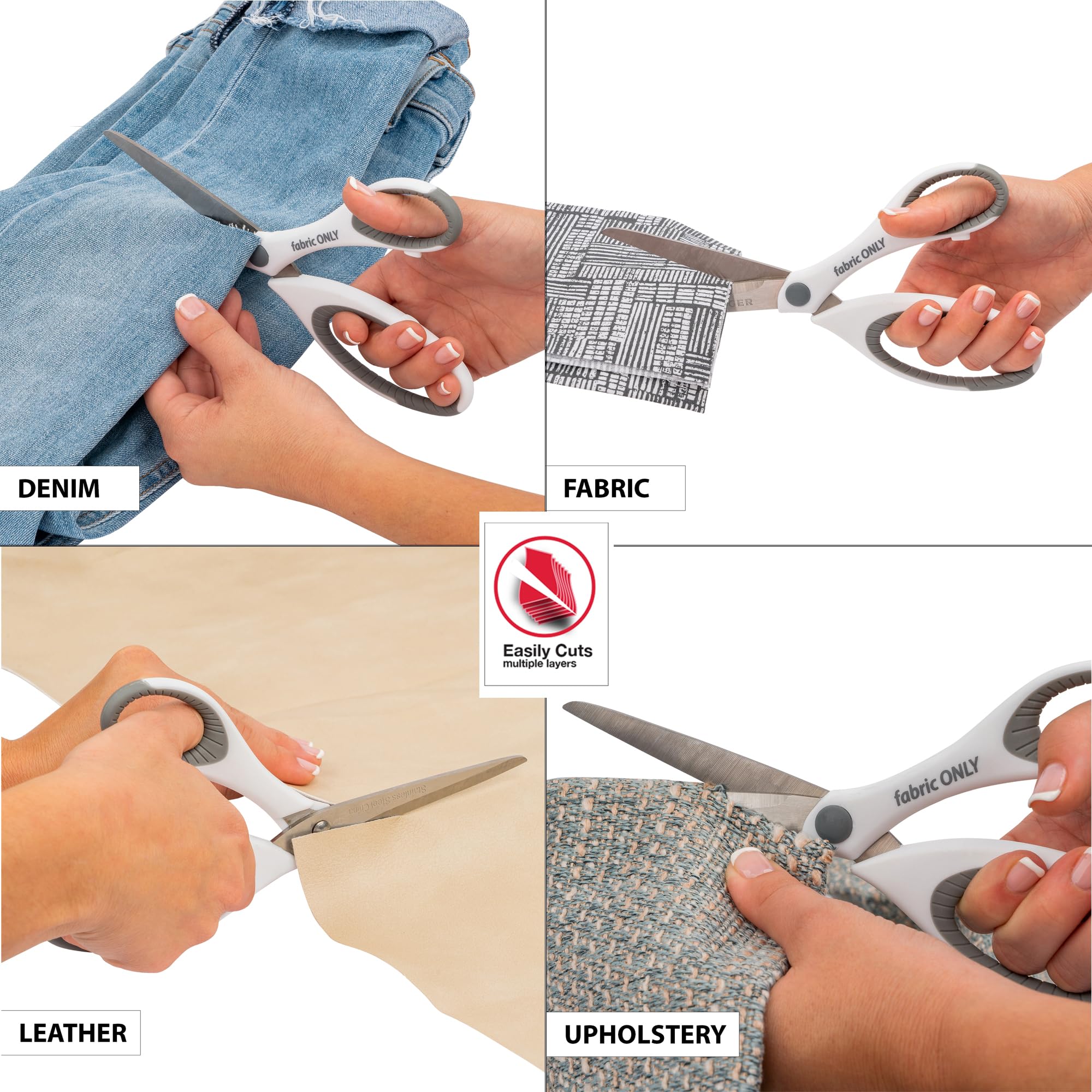 Foto 2 | Tela De Costura Scissors Singer De 8.5 Pulgadas Con Comfort Grips 3 Set - Venta Internacional.