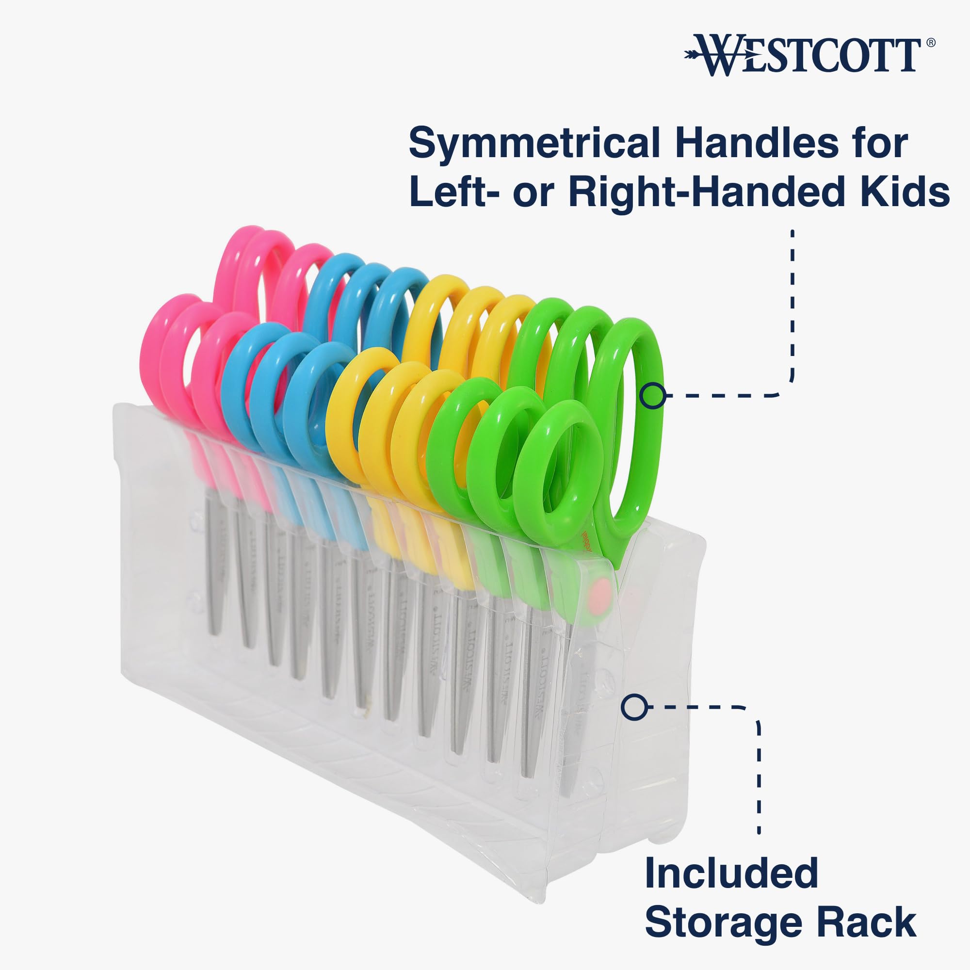 Foto 5 pulgar | Tijeras Westcott 14871 Para Niños De 4 A 8 Años, Punta Roma, 13 Cm, Paquete De 12 - Venta Internacional.