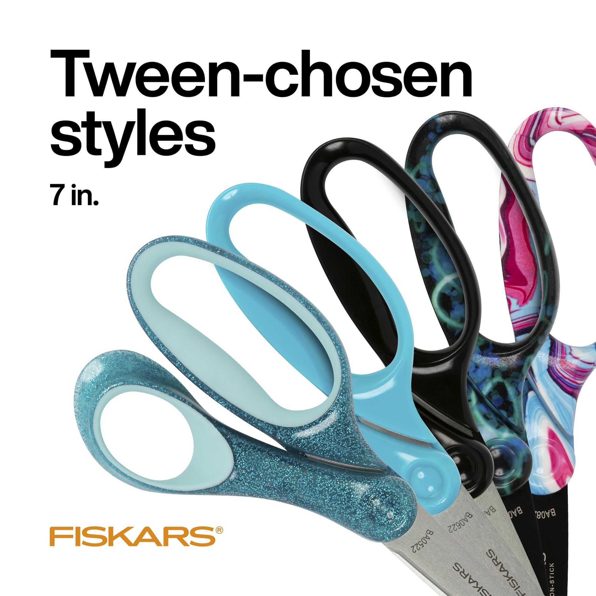 Foto 3 pulgar | Tijeras Fiskars 7 Student Para Niños De 12 A 14 Años (paquete De 3) - Venta Internacional.