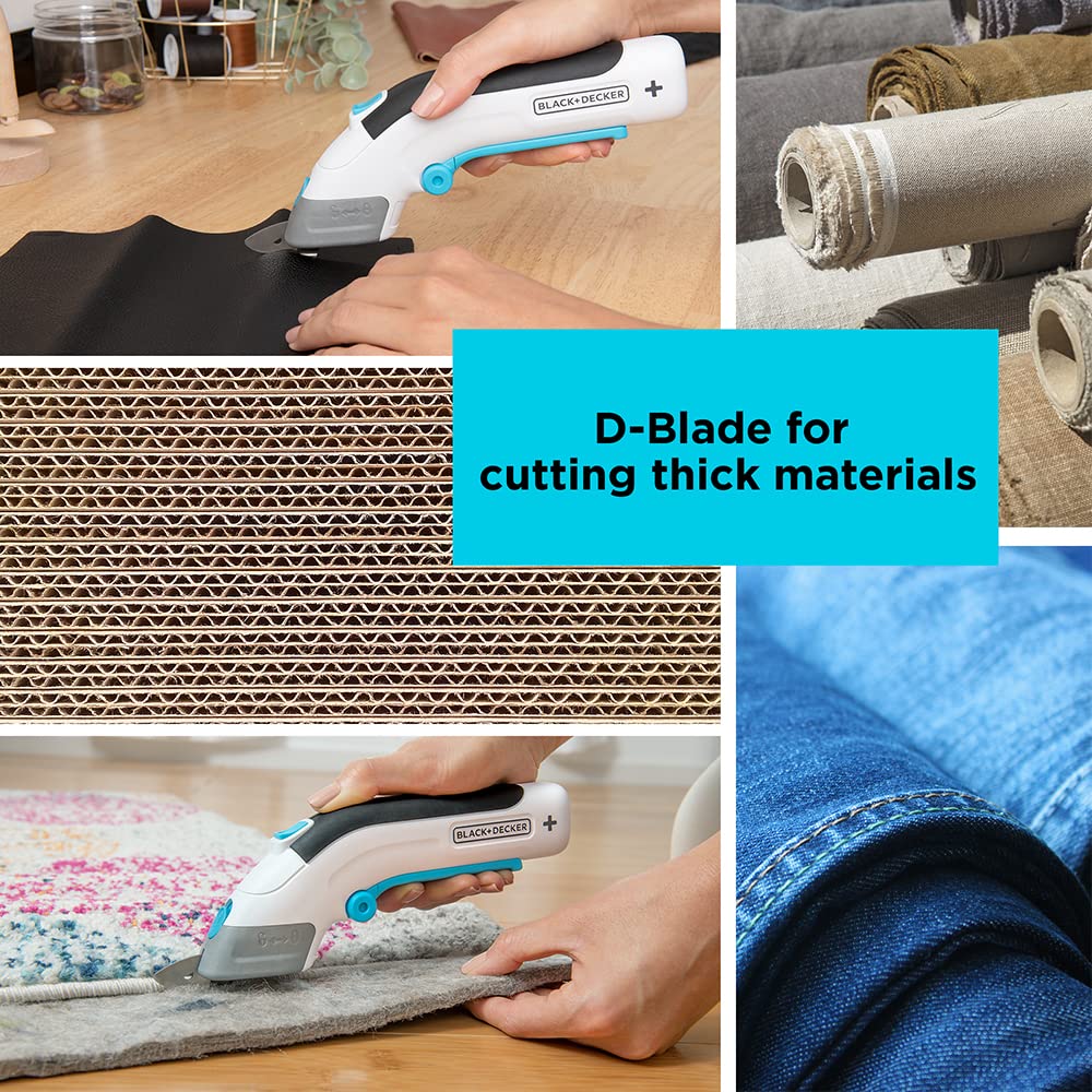 Foto 7 | Tijeras Eléctricas Para Tela Black+decker 4v Max Inalámbricas Blancas - Venta Internacional.