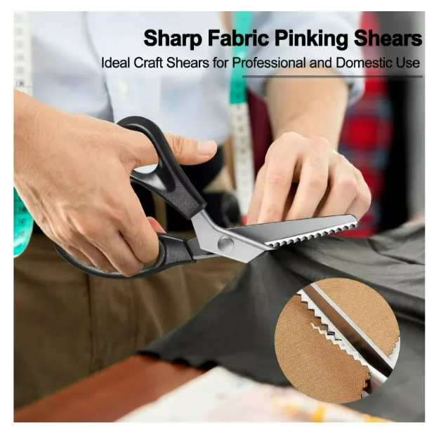 Foto 4 pulgar | Xtellar Tijeras Sastre Premium  Corte Zigzag Ideal Para Tejidos & Artesanía  Acero Inoxidable