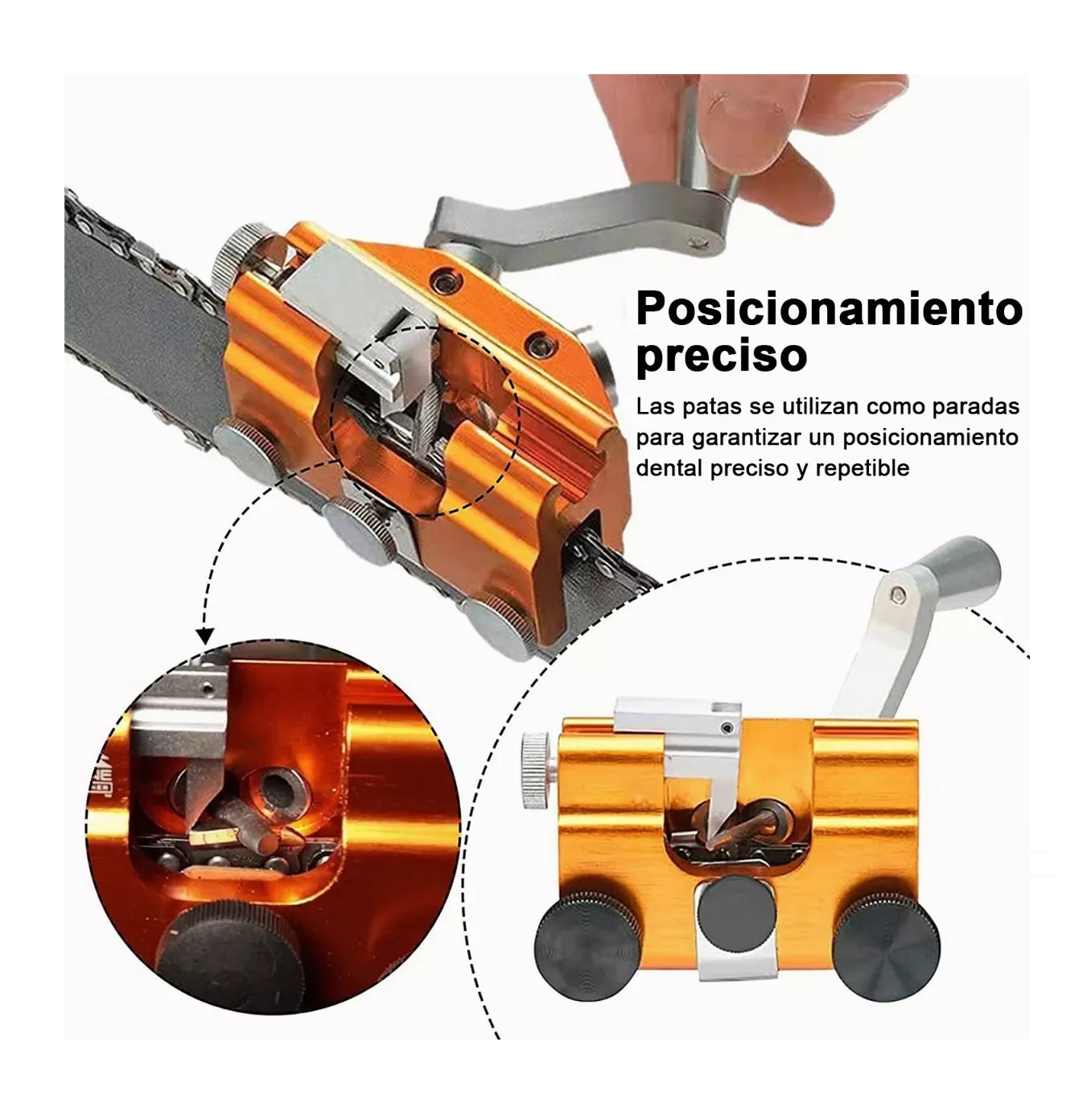 Foto 3 pulgar | Afilador de Cadena BELUG de Motosierra color Naranja