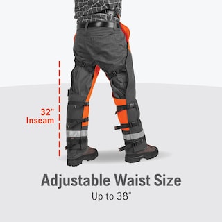 Foto 2 | Delantal Técnico Chainsaw Chaps Husqvarna De 36 A 38 Pulgadas, Naranja - Venta Internacional.