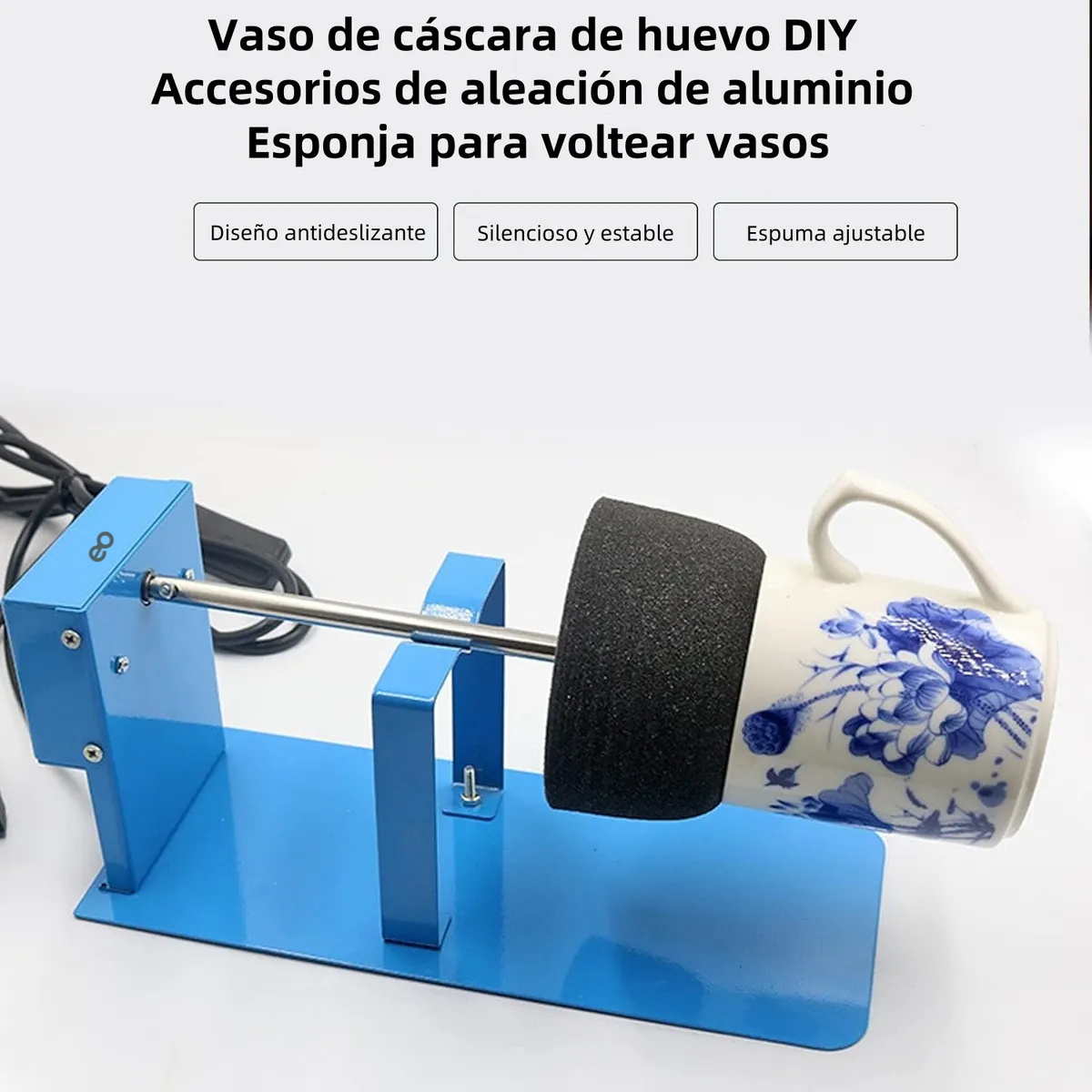 Foto 3 | Girador Volteador Para Manualidades De Vasos Tazas Y Botella Eo Safe Imports Esi-19794 Azul