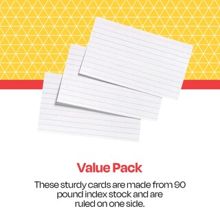 Foto 4 | Index Cards School Smart Ruled, Blancas, 3 X 5 Pulgadas, Paquete De 100 - Venta Internacional.
