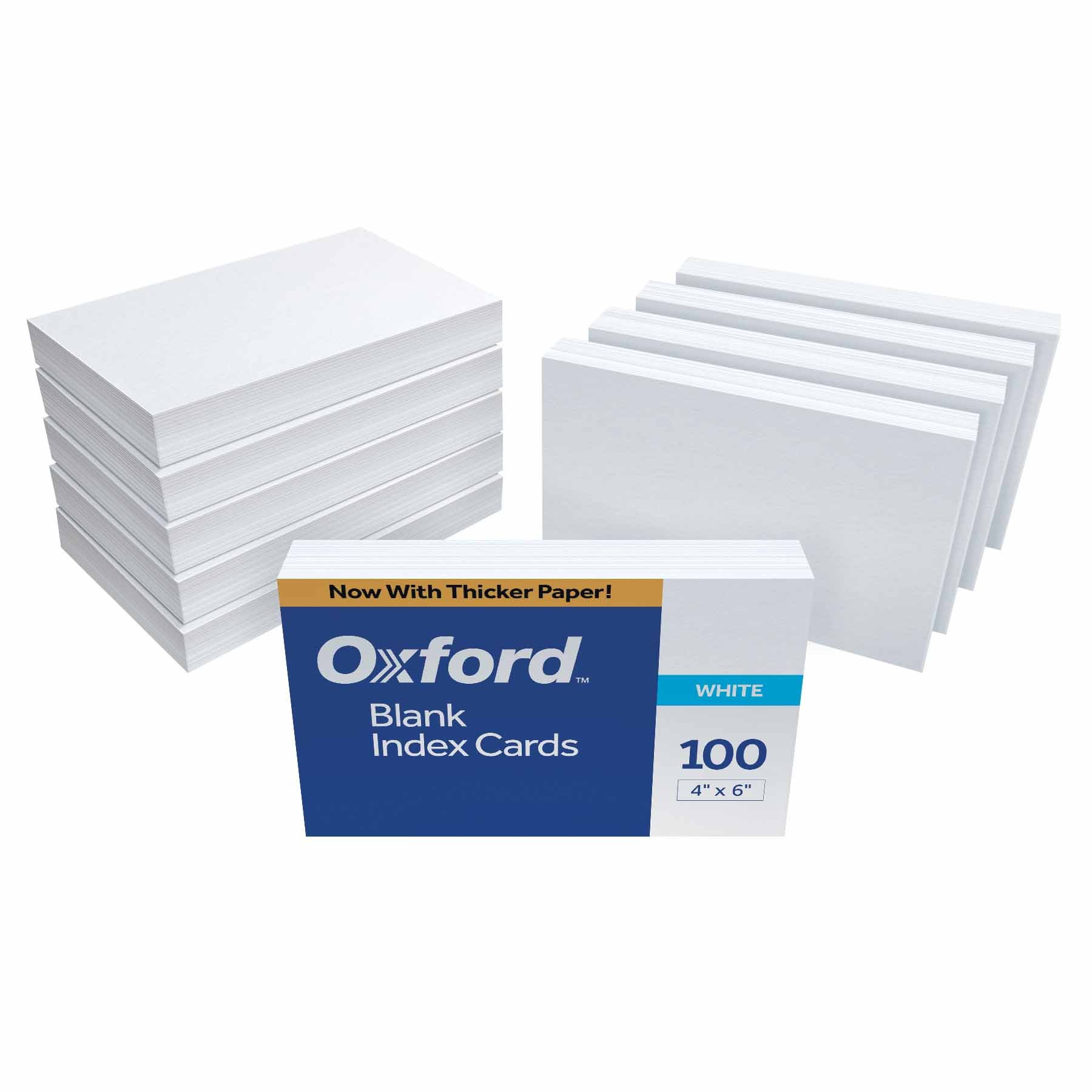 Foto 2 pulgar | Tarjetas De Índice Oxford Blank De 10 X 15 Cm  Blancas  10 Paquetes De 100 - Venta Internacional.