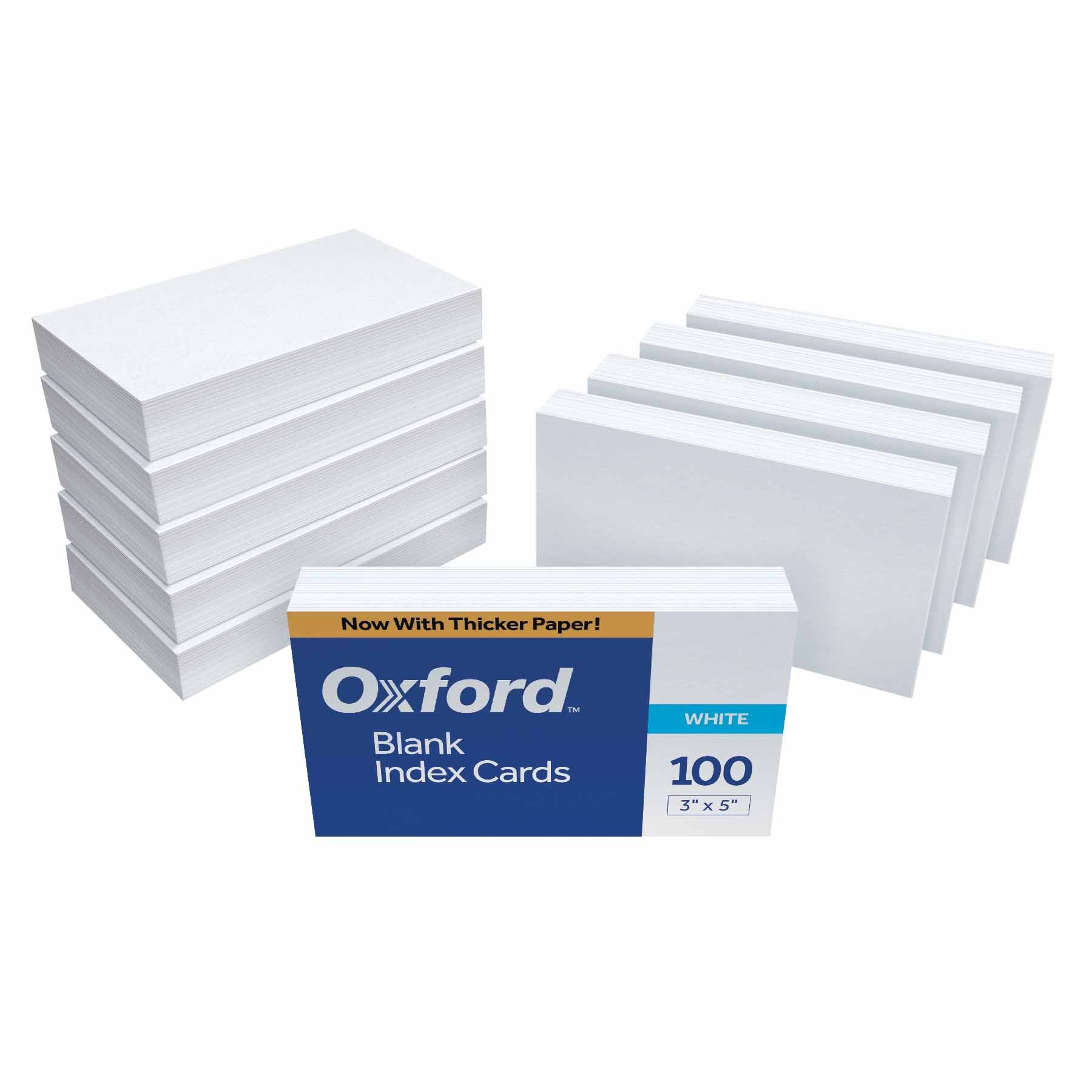 Index Cards Oxford 30 (1000 Unidades)  3 X 5 Cm  1000 Tarjetas Blancas - Venta Internacional.