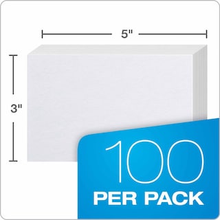 Foto 3 | Index Cards Oxford 30 (1000 Unidades) 3 X 5 Cm 1000 Tarjetas Blancas - Venta Internacional.