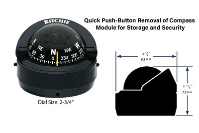 Foto 2 | Compass Ritchie Navigation Explorer S-53 Con Soporte Para Superficie - Venta Internacional.