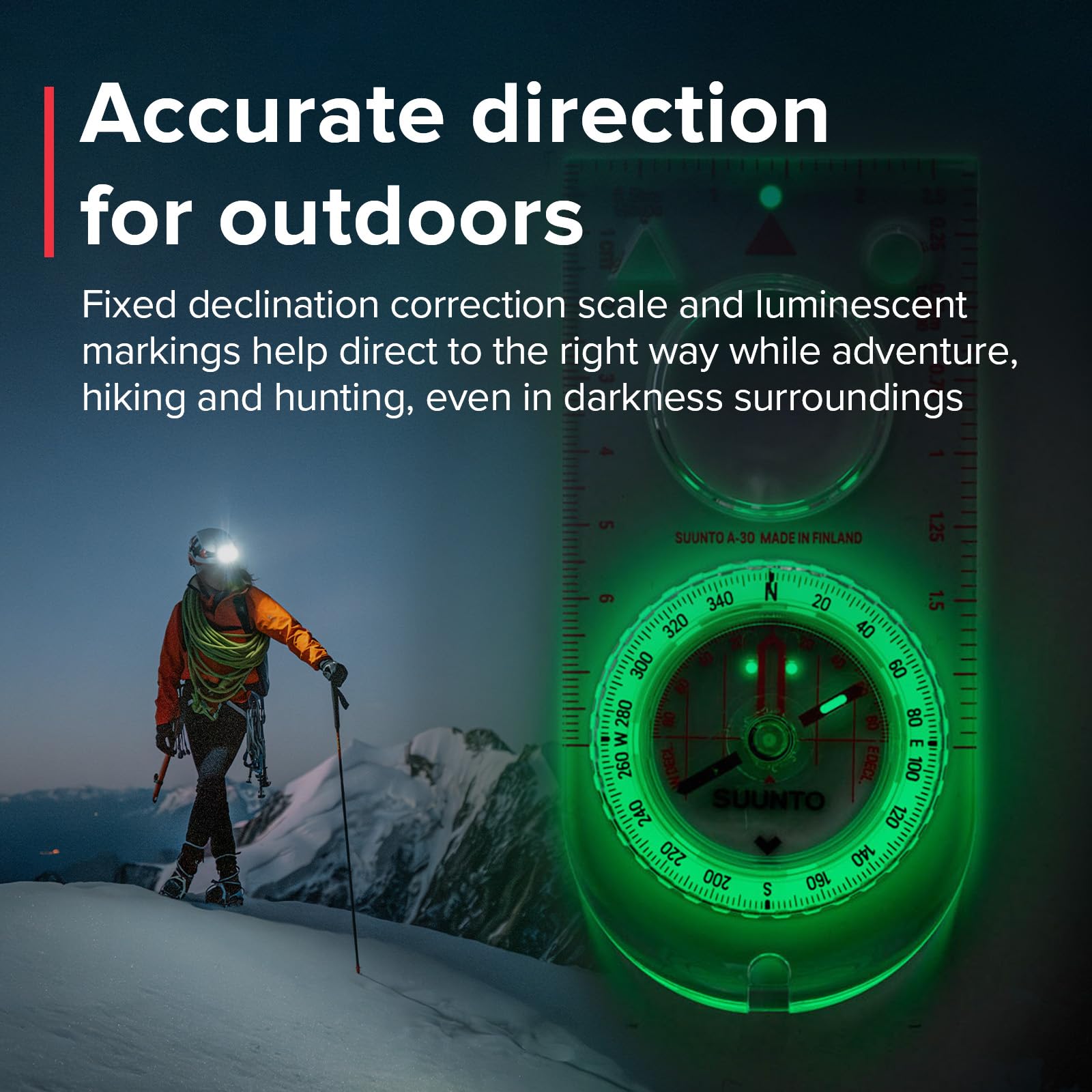 Foto 7 | Brújula Suunto A-30 Sh Metric Para Senderismo Y Orientación - Venta Internacional.