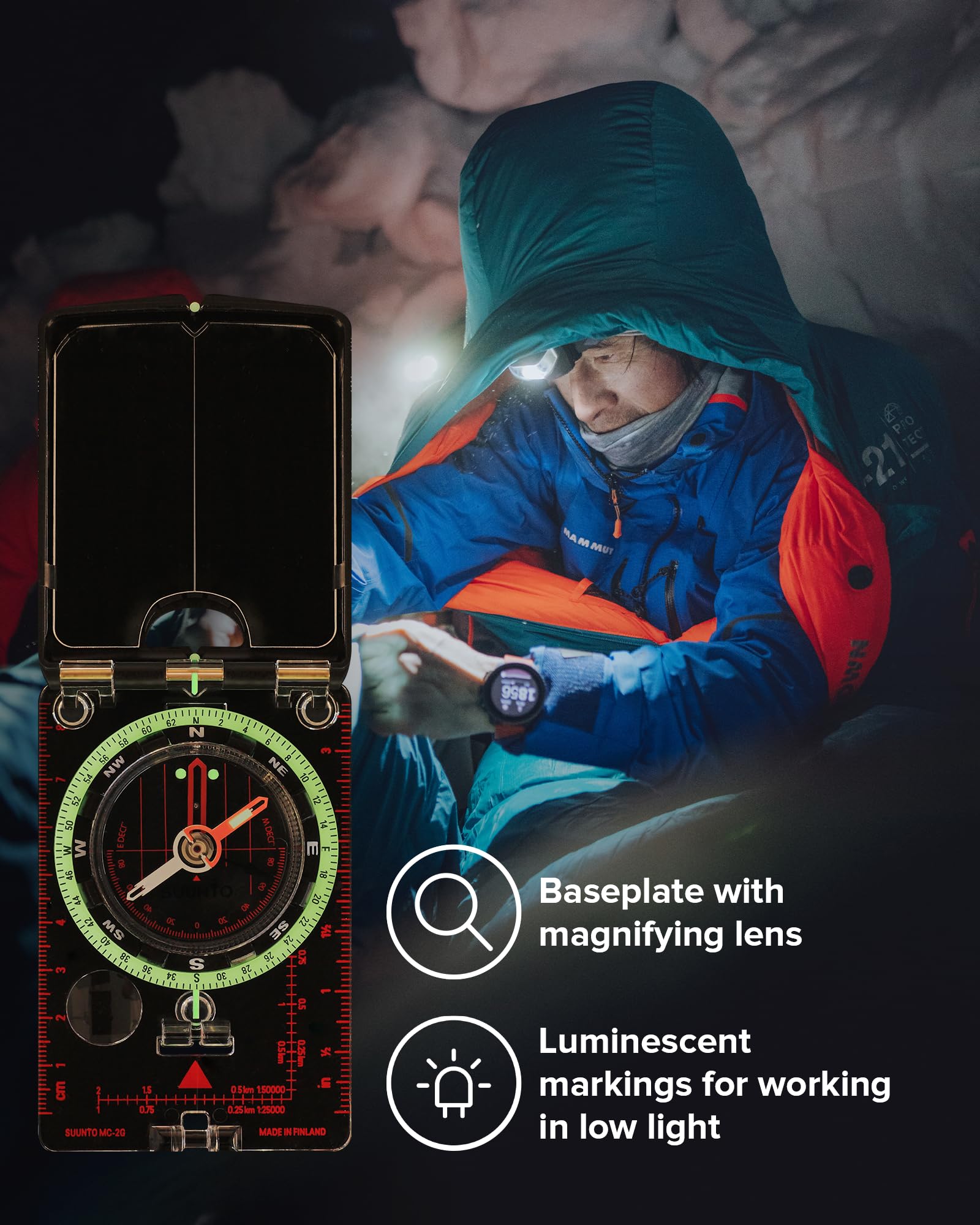 Foto 6 | Espejo Compass Suunto Mc-2 G Usgs Para Senderismo Y Senderismo - Venta Internacional.