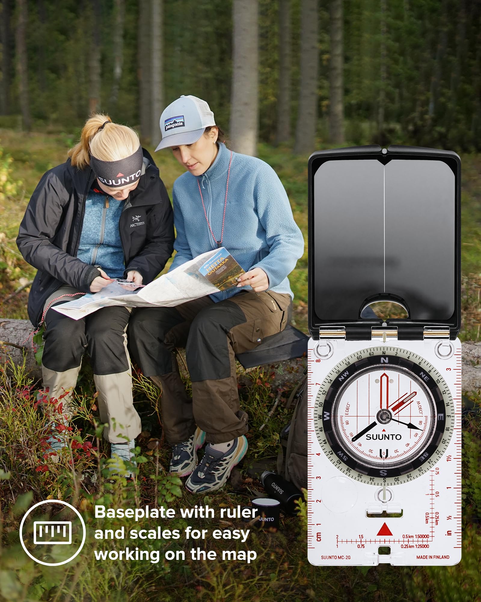 Foto 4 | Brújula Suunto Mc-2g Global White Para Senderismo Y Esquí - Venta Internacional.