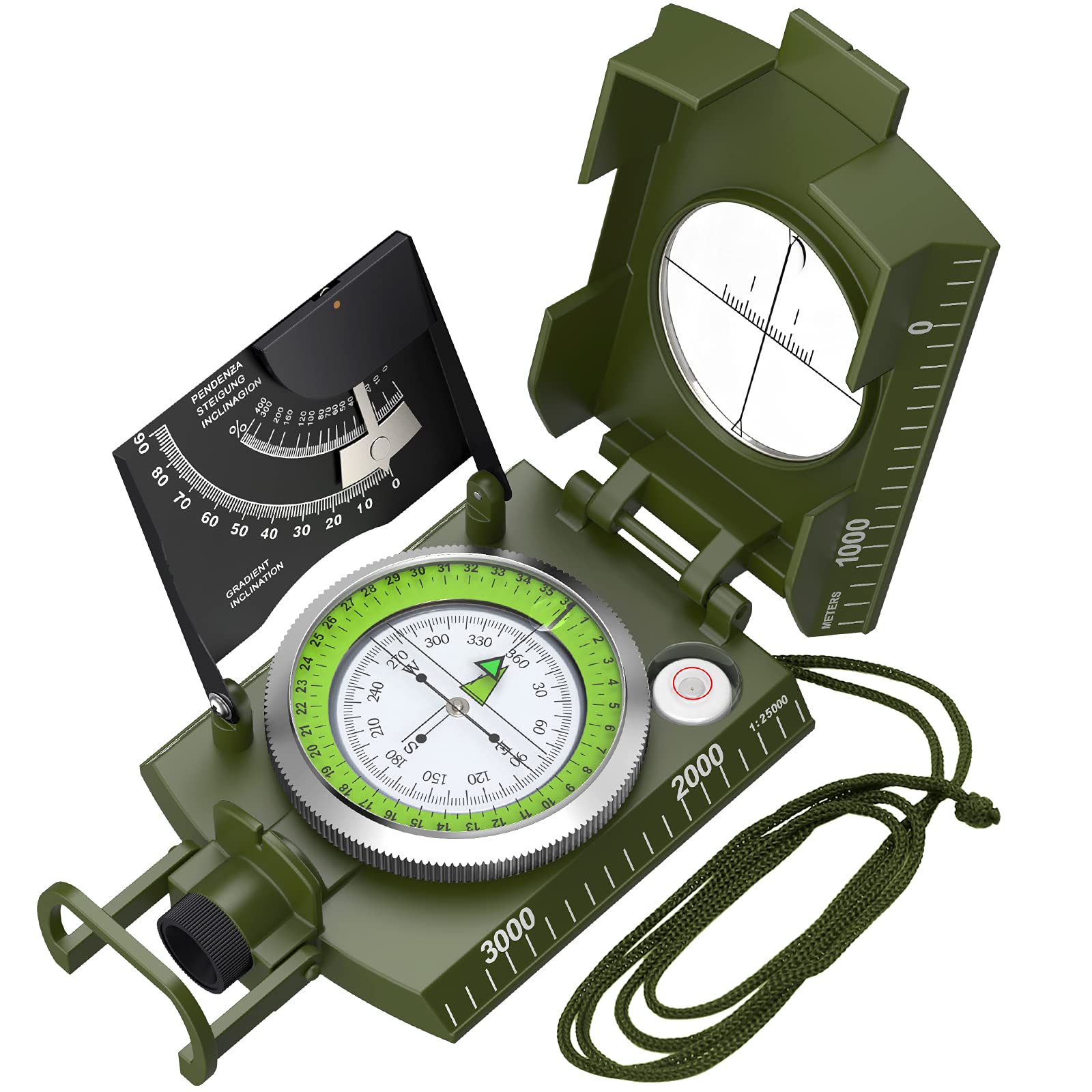 Foto 2 pulgar | Compass Proster Ip65 De Supervivencia Para Senderismo Con Clinómetro Y Bolsa De Transporte - Venta Internacional.
