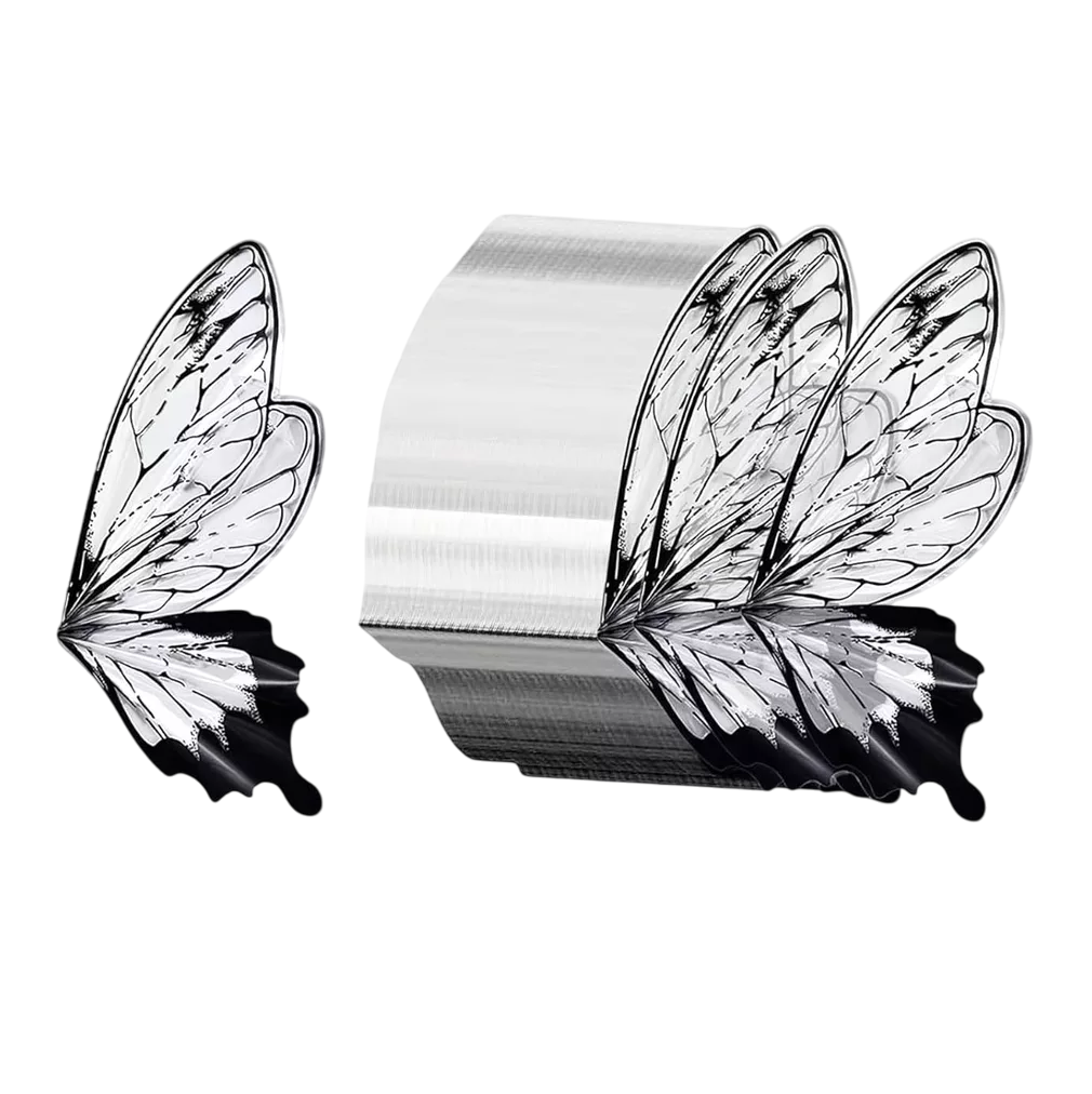 Foto 1 | Papel Mariposa Celofán Coreano Para Ramos De Flores 40 Pzs Negro