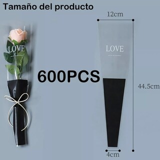 Foto 2 | 600 Pliegos Papel Celofán Decorativo, Ramos, Arreglos Flores Negro