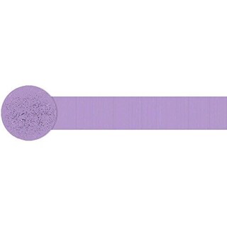 Foto 1 | Rollos Sólidos De Papel Crepé Amscan, Color Lavanda, 24,7 M - Venta Internacional.