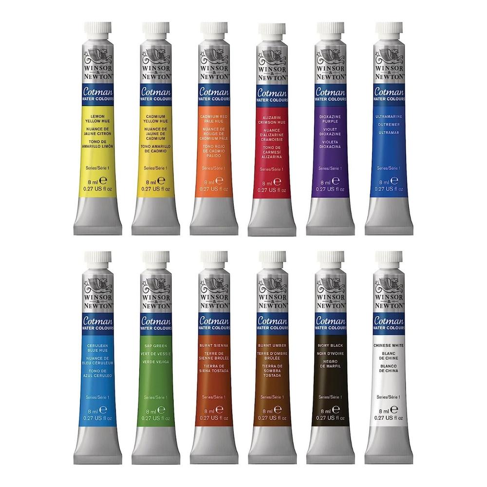 Pinturas de Acuarela Winsor & Newton 12 Piezas $2,082