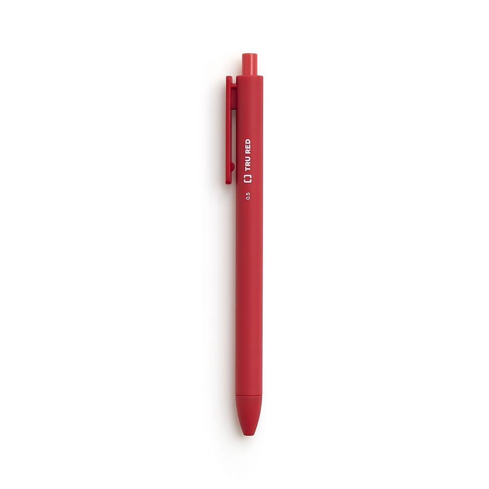 Foto 6 pulgar | Bolígrafos De Gel Staples Tru Red, Retráctiles, De Secado Rápido, Finos, 0,5 Mm, 12 Unidades - Venta Internacional.