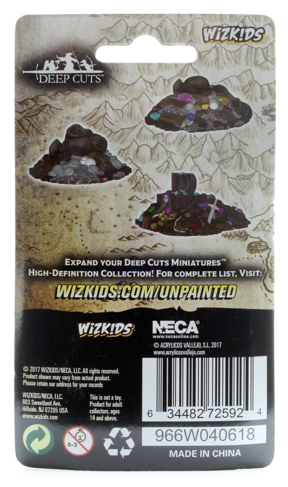 Foto 2 | Montones De Tesoros Sin Pintar De Miniatures Terrain Wizkids Deep Cuts - Venta Internacional.